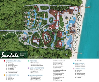 Sandals Dunn's River Resort Map Layout
