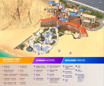 Sandos Finisterra Los Cabos Resort Map Layout