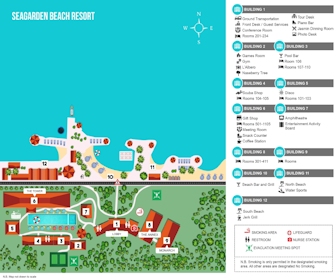 SeaGarden Beach Resort Map Layout