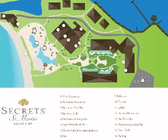 Secrets St. Martin Resort & Spa Map Layout