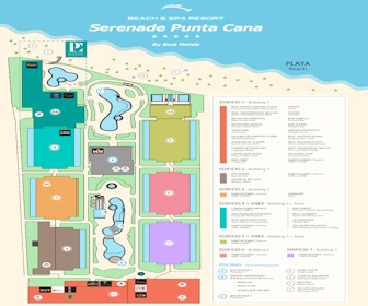 Serenade Punta Cana Resort Map Layout