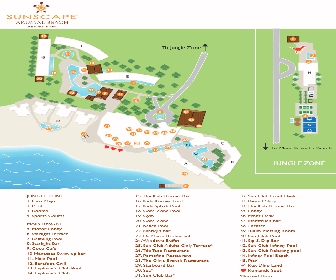 Sunscape Akumal Beach Resort Map Layout