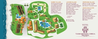 Tamarindo Diria Beach Resort Map Layout