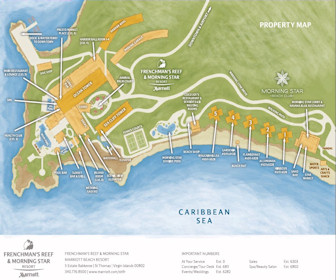 The Westin Beach Resort & Spa at Frenchman’s Reef Resort Map Layout