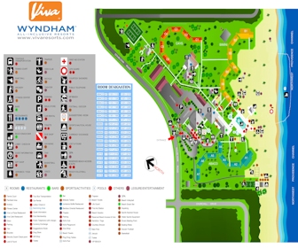 Viva Wyndham Fortuna Beach Resort Map Layout
