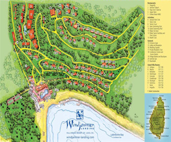 Windjammer Landing Resort Map Layout