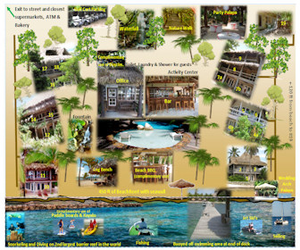 Xanadu Island Resort Belize Map Layout
