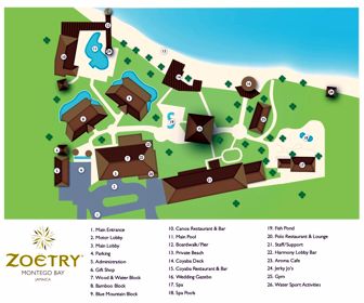 Zoetry Montego Bay Resort Map Layout
