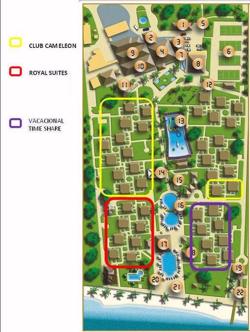 Resort Map | Allegro Cozumel | Cozumel, Mexico