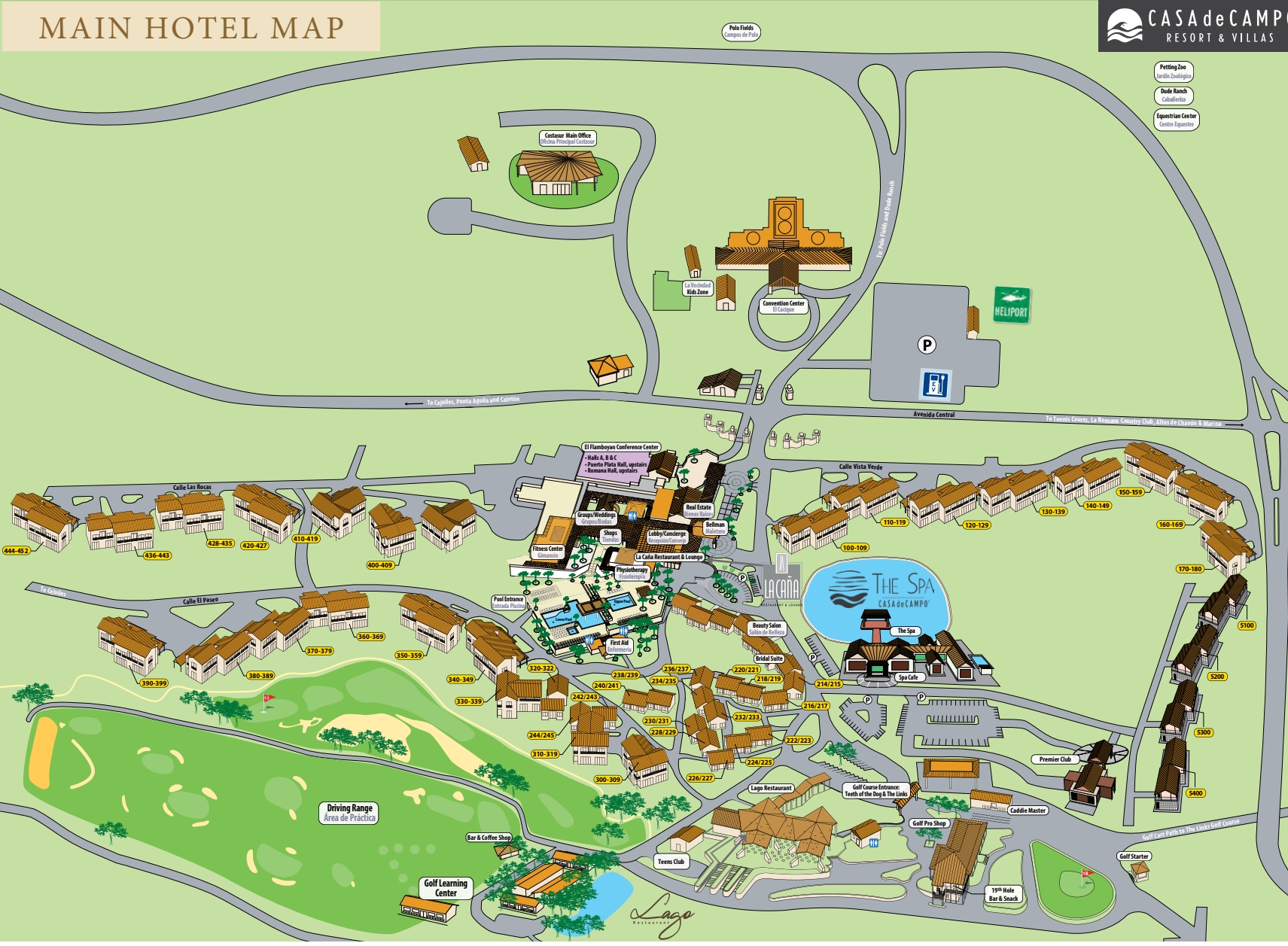 Resort Map | Casa De Campo Resort | La Romana, Dominican Rep.