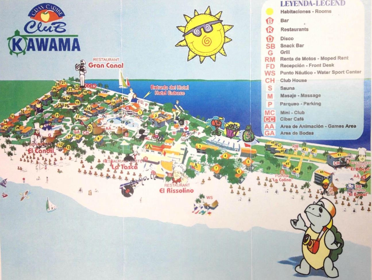 map of kawama yacht club