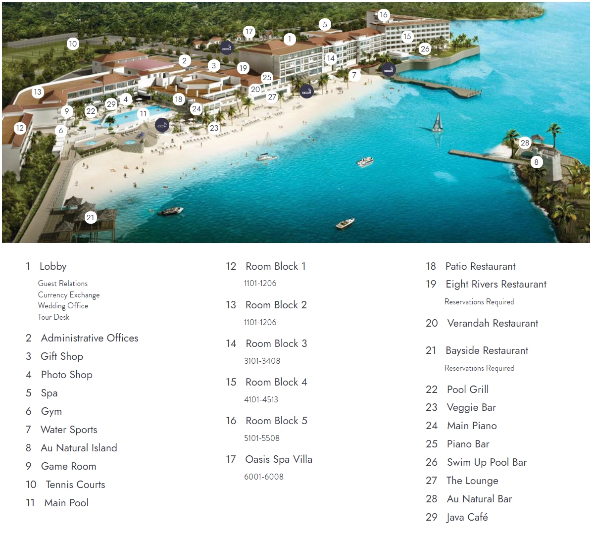 Ocho Rios Jamaica Resort Map