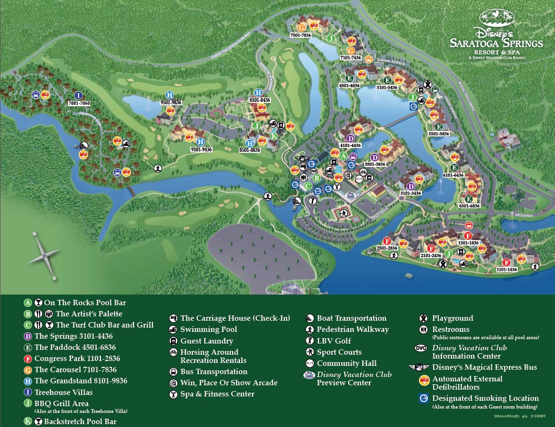 Saratoga Springs Disney Map - Vicky Jermaine