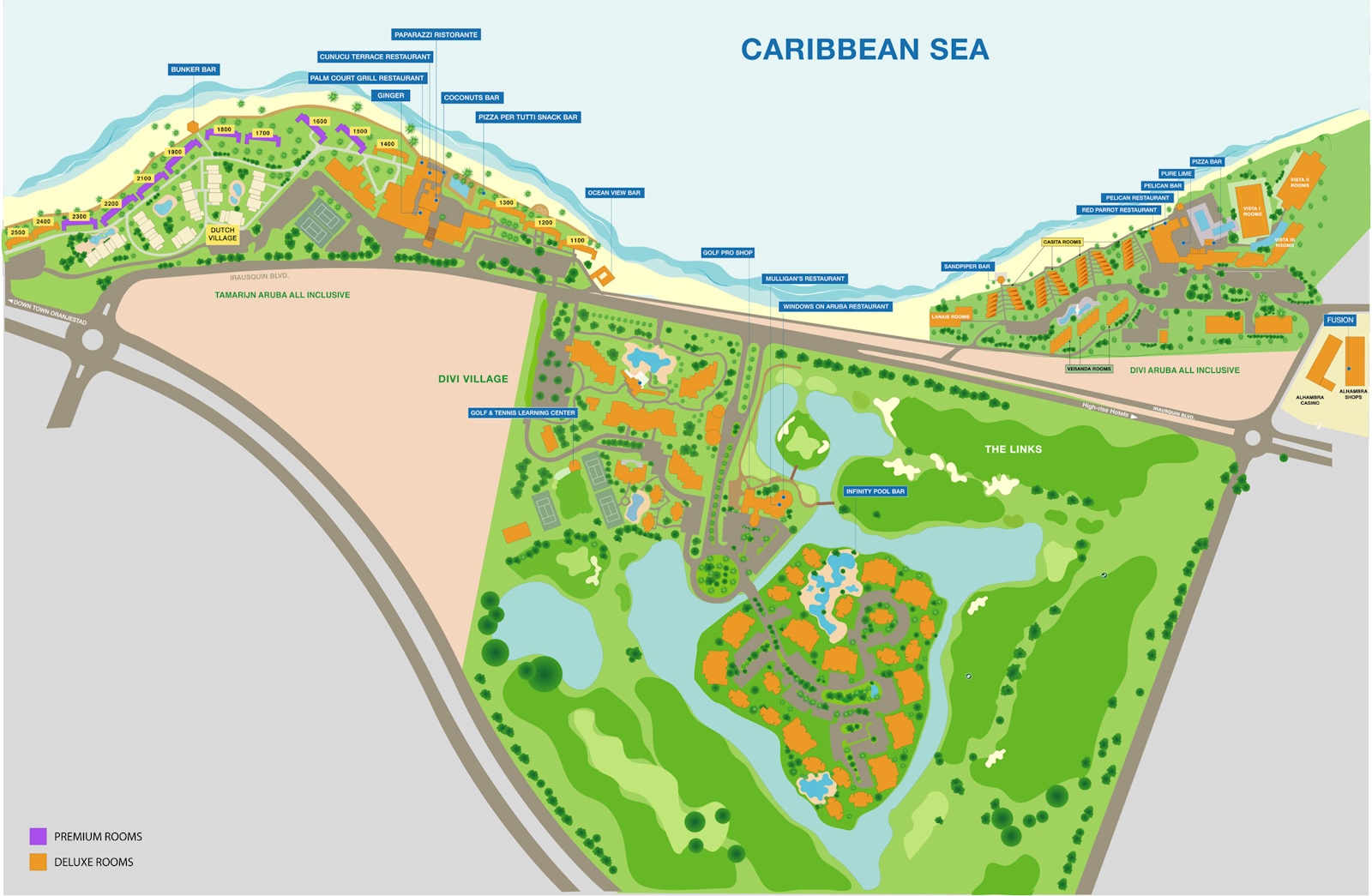 Map Aruba Divi Village Resort Resorts Layout Maps Below Resortsmaps.