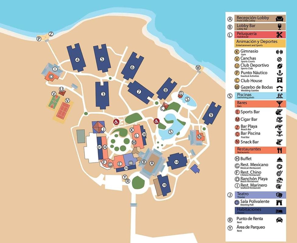 Resort Map | Gran Muthu Imperial | Cayo Guillermo, Cuba