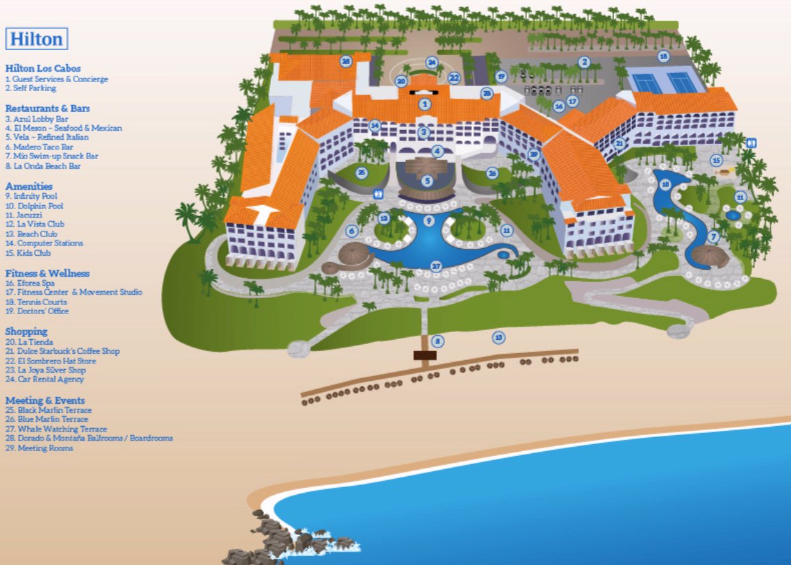 Resort Map Hilton Los Cabos Beach Golf Resort Los Cabos Mexico | My XXX ...