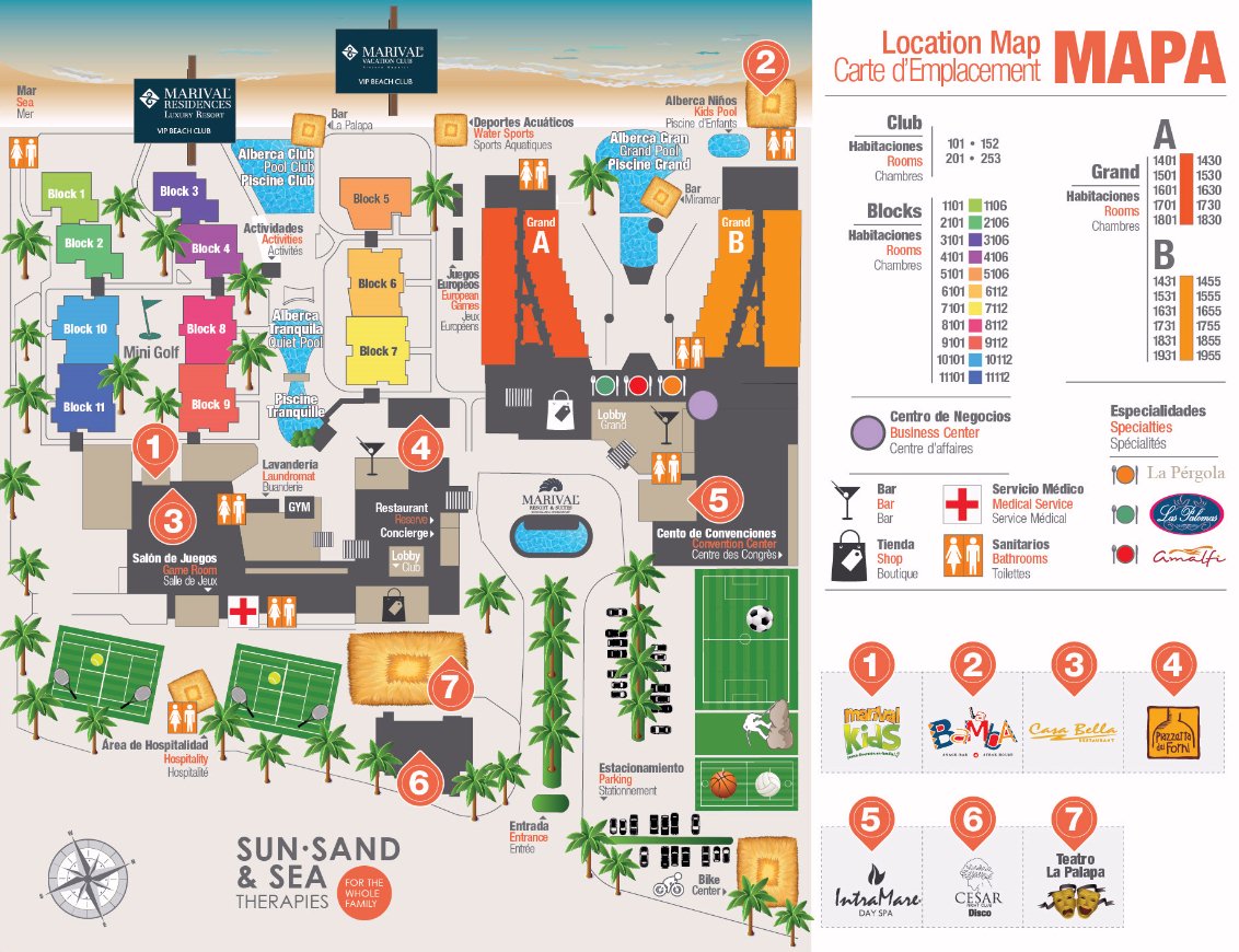 Resort Map | Marival Vacation Club | Riviera Nayarit, Mexico