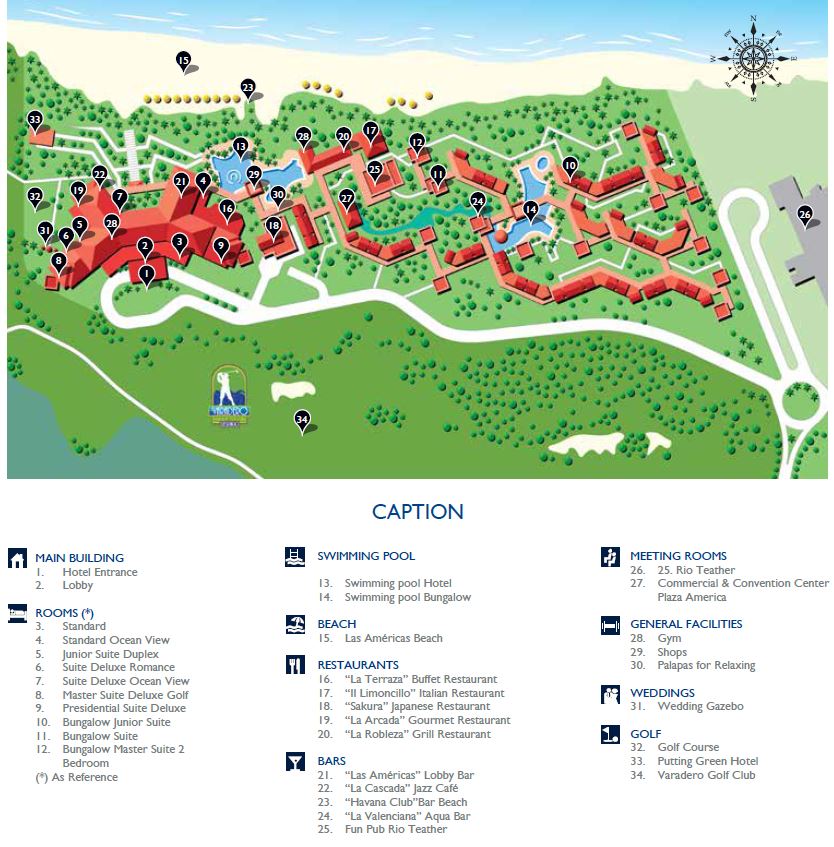 Varadero Resort Map