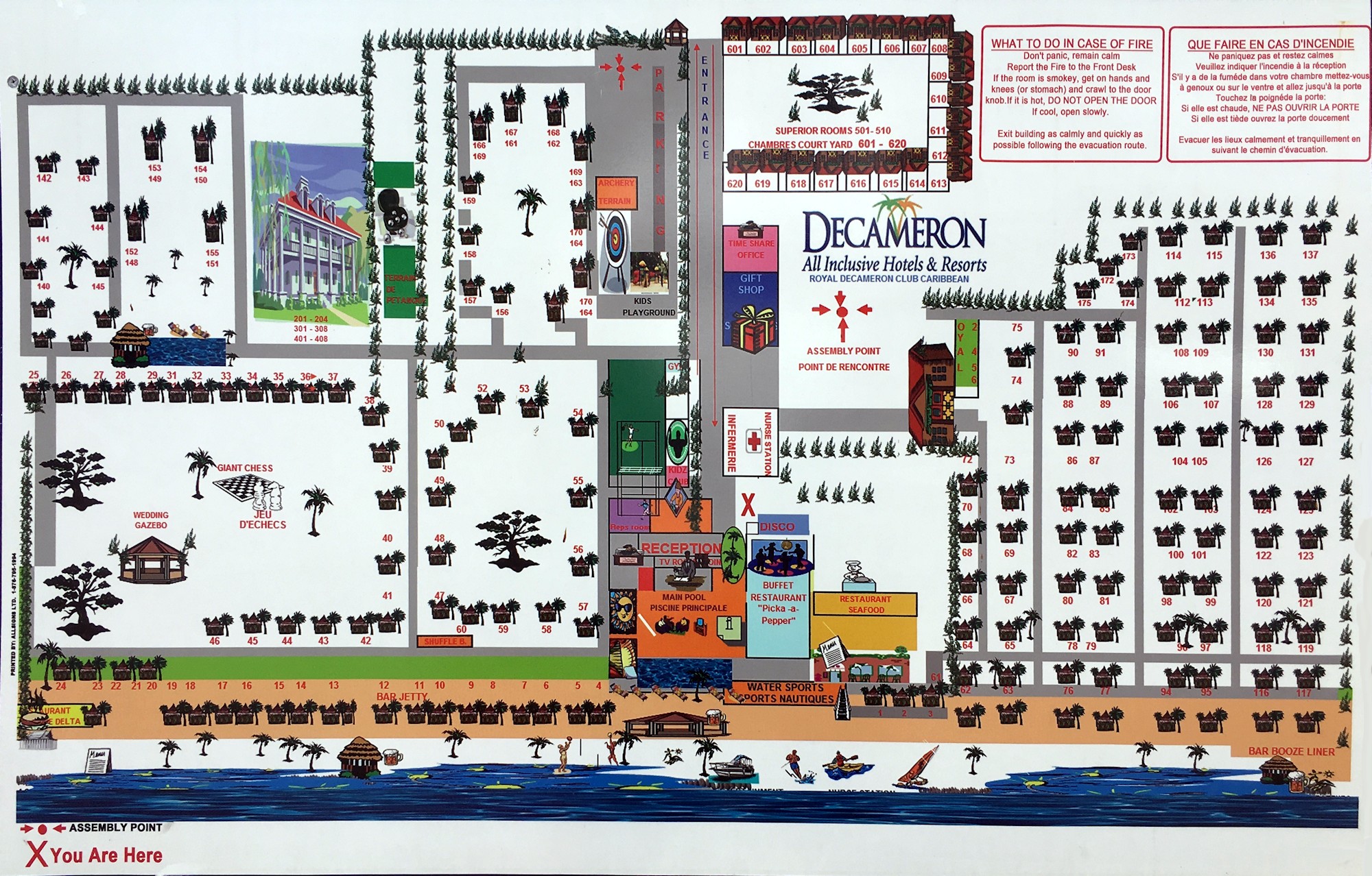 Resort Map | Royal Decameron Club Caribbean | Runaway Bay, Jamaica