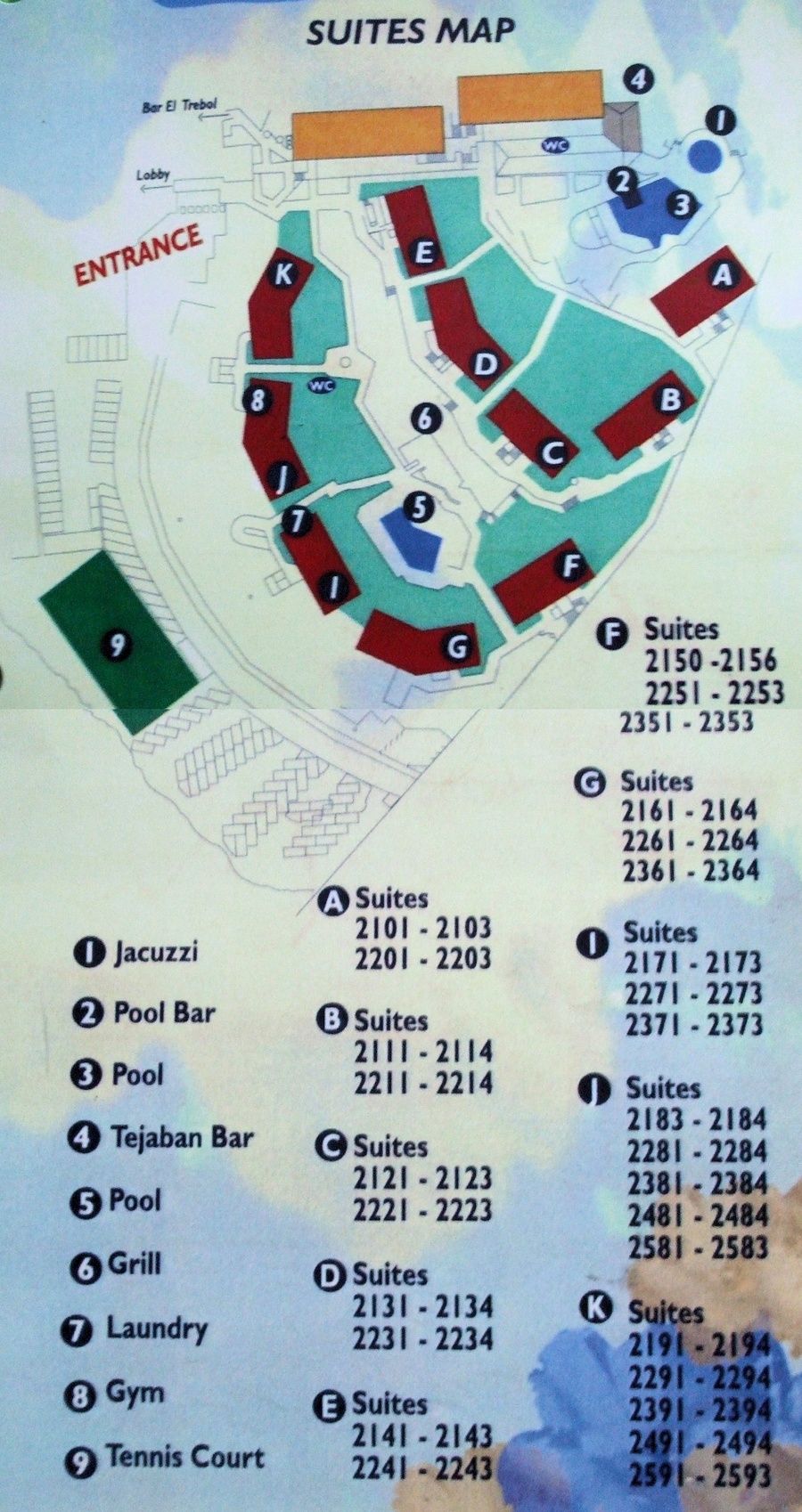 Resort Map Solmar Resort Los Cabos, Mexico