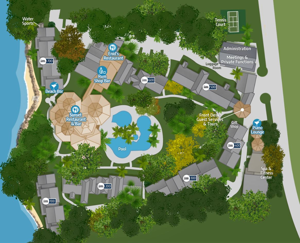 Beaches Resort Map