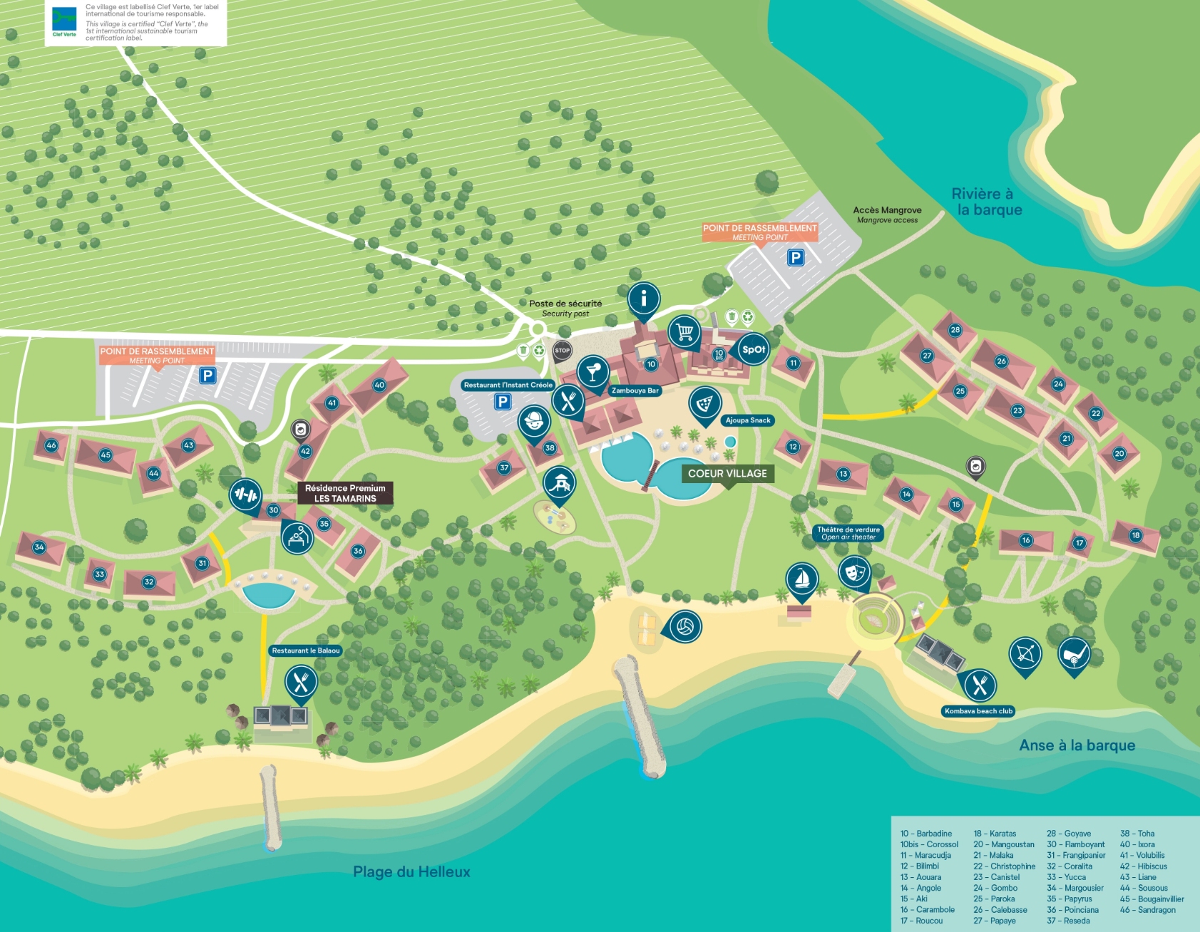 Resort Map | Pierre & Vacances Village Sainte-Anne | Guadeloupe