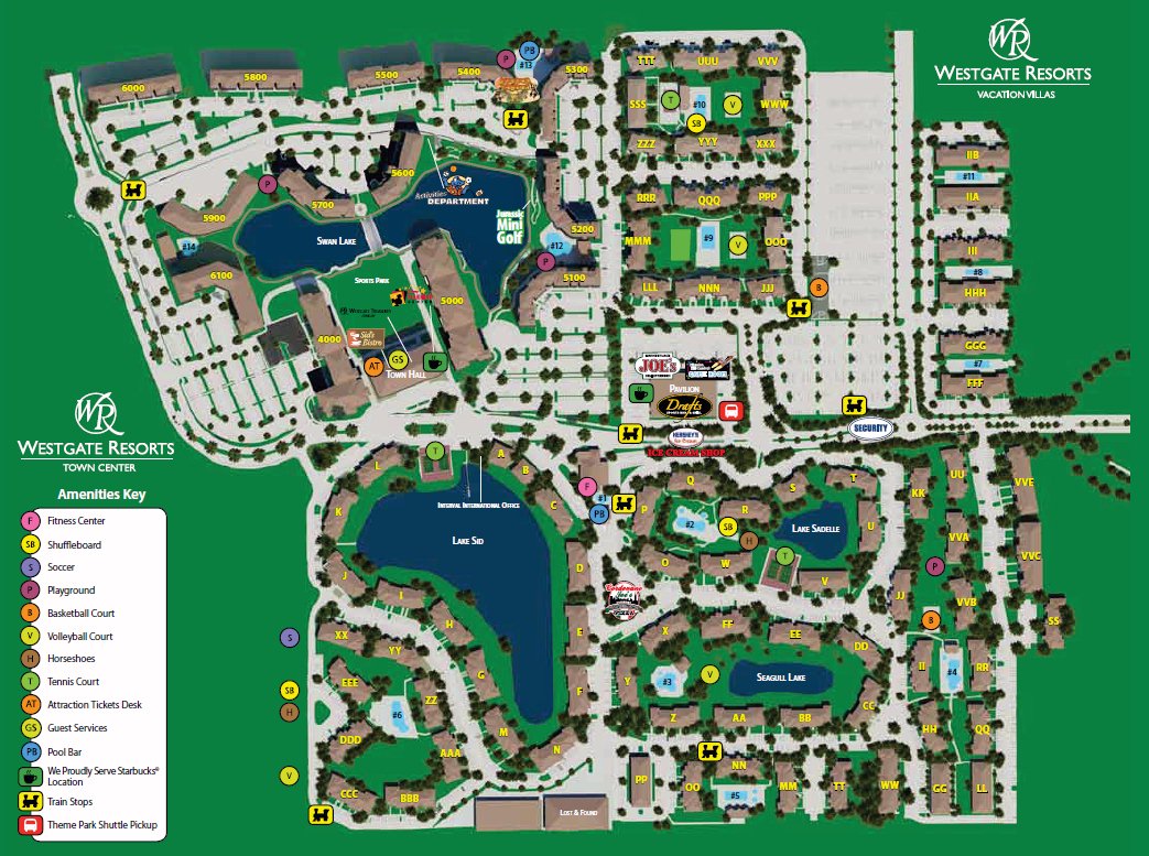 Westgate Lakes Resort Map