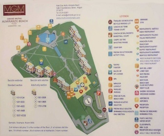 Gran Muthu Almirante Beach Hotel Map Layout