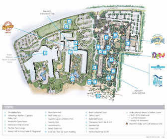 Aruba Marriott Resort & Stellaris Casino Resort Map Layout