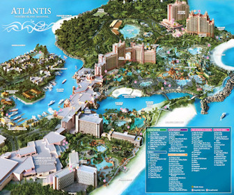 Atlantis Paradise Island Resort Map Layout