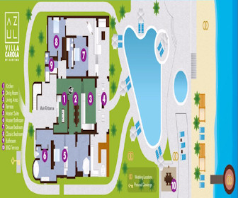 Azul Villa Carola Resort Map Layout