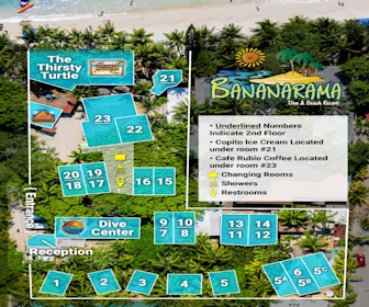 Bananarama Dive & Beach Resort Map Layout