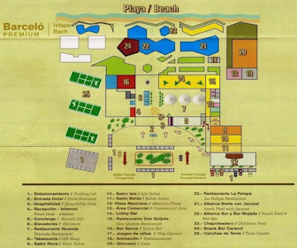 Barcelo Ixtapa Resort Map Layout