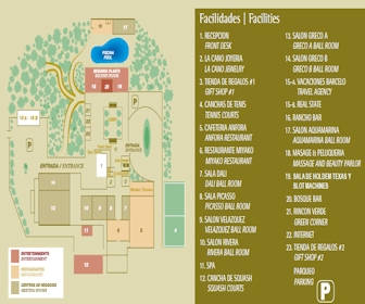 Barcelo San Jose Resort Map Layout