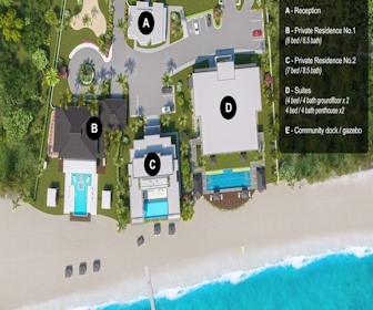 Black Urchin Boutique Resort property layout