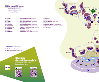 BlueBay Grand Esmeralda Resort Map Layout