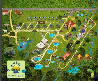 Blue River Resort & Hot Springs Map Layout