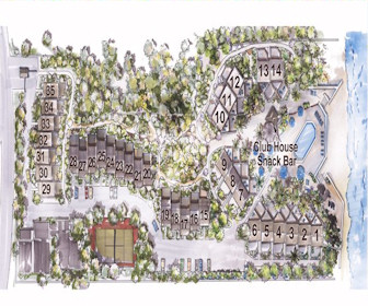 Blue Water Resort on Cable Beach Map Layout