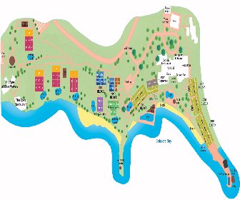 Blue Waters Resort Map Layout