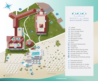 Bucuti & Tara Beach Resort Resort Map Layout