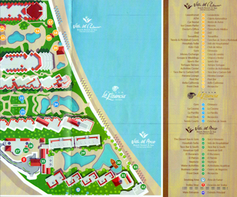 Villa La Estencia Beach Resort Map Layout