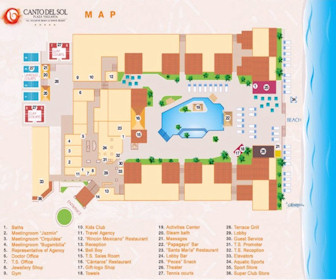 Canto Del Sol Puerto Vallarta Resort Map Layout