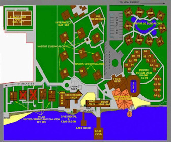 Captain Don's Habitat Resort Map layout