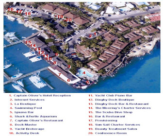 Captain Olivier's Hotel Map Layout