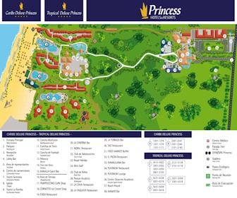 Caribe Club Princess Resort Map Layout