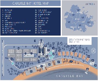 Carlisle Bay Antigua Resort Map Layout