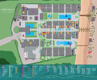 Catalonia Grand Costa Mujeres Map Layout