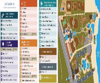 Catalonia Riviera Maya and Catalonia Yucatan Beach Resort Map layout