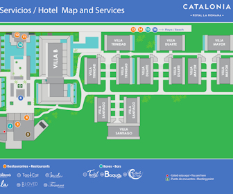 Catalonia Royal La Romana Resort Map Layout