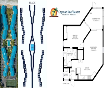 Cayman Reef Resort Vacation Rentals Resort map layout